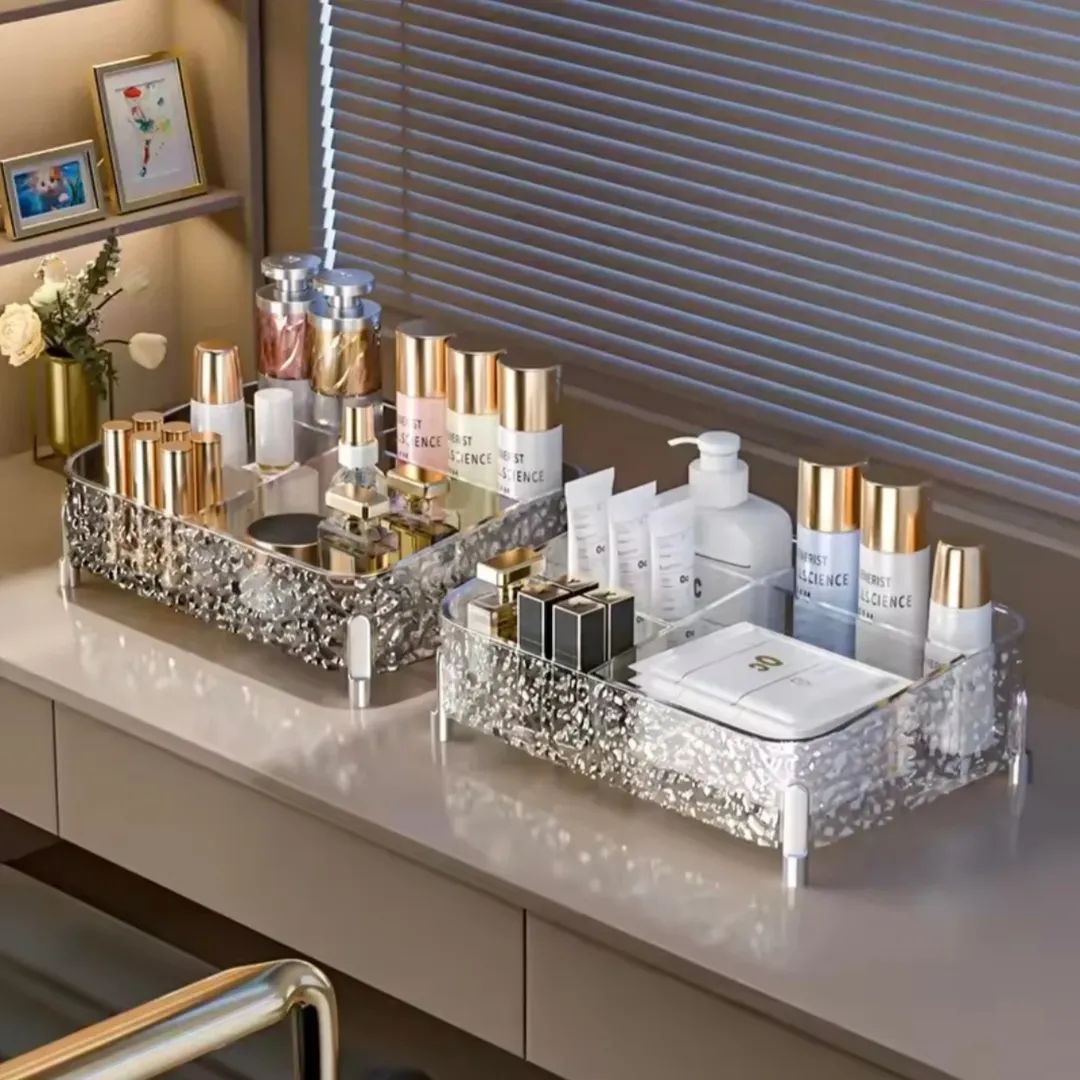 Acrylic Glacier Style Makeup Organizer