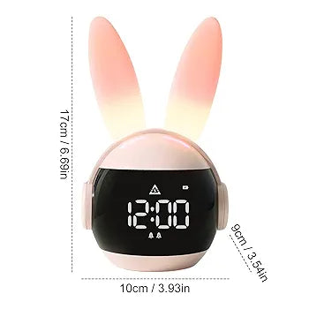 Adorable Rabbit Digital LED Alarm Clock