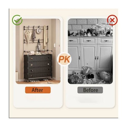 Dust-Proof Stylish Multifunctional Coat & Shoe Rack