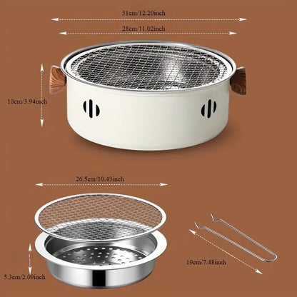 Portable Barbecue Stove with Coal Grill