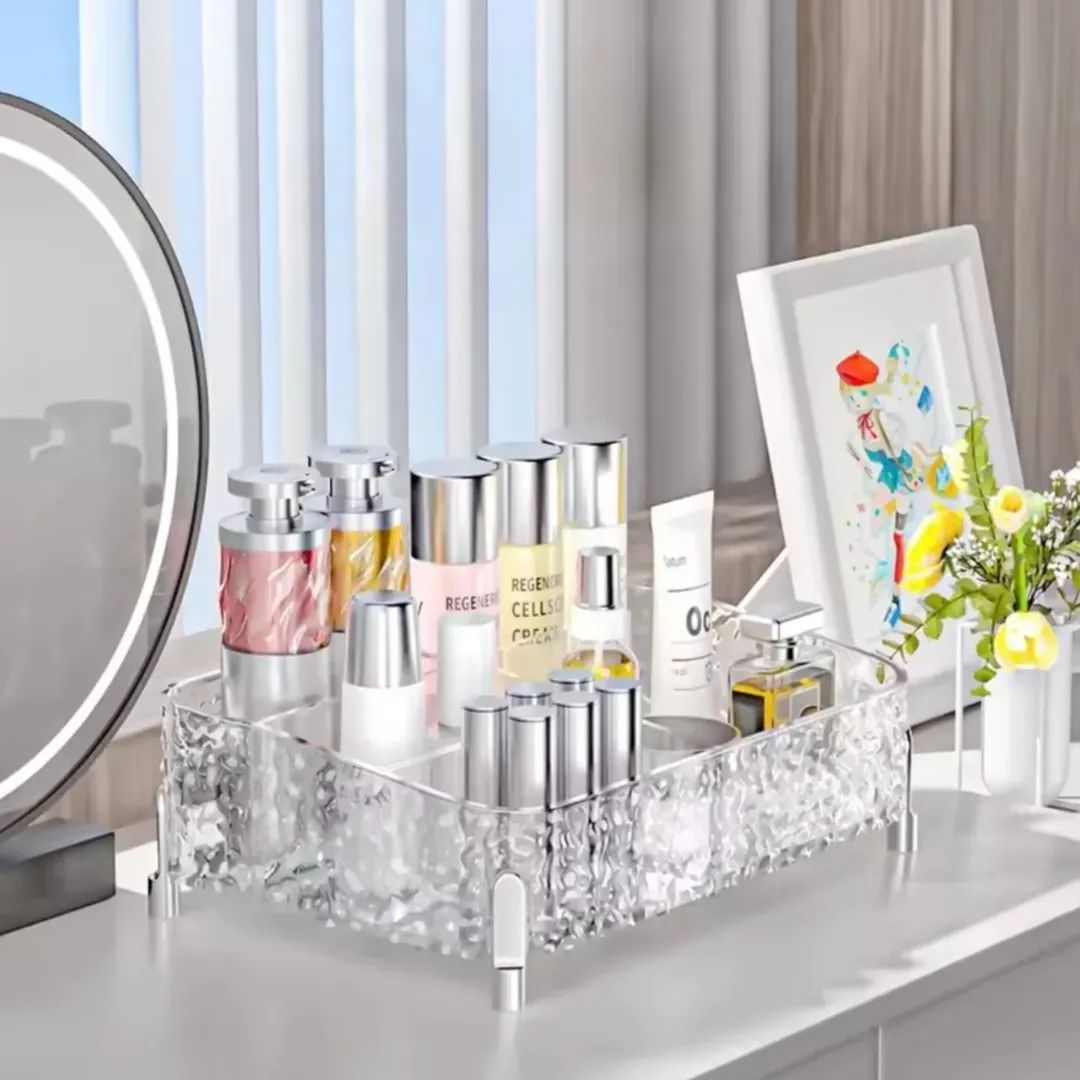 Acrylic Glacier Style Makeup Organizer