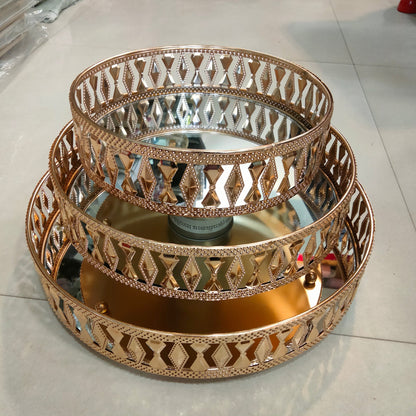 Imported Golden decoration vanity Trays