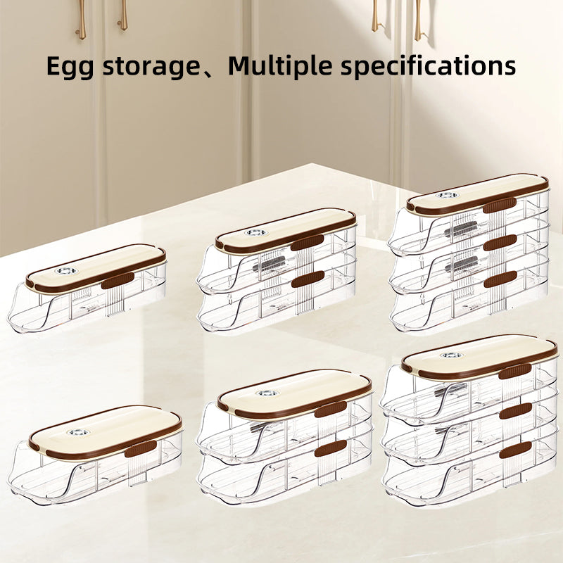Transparent Automatic Rolling Egg Container