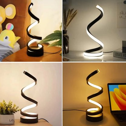 Spiral LED Table Lamp