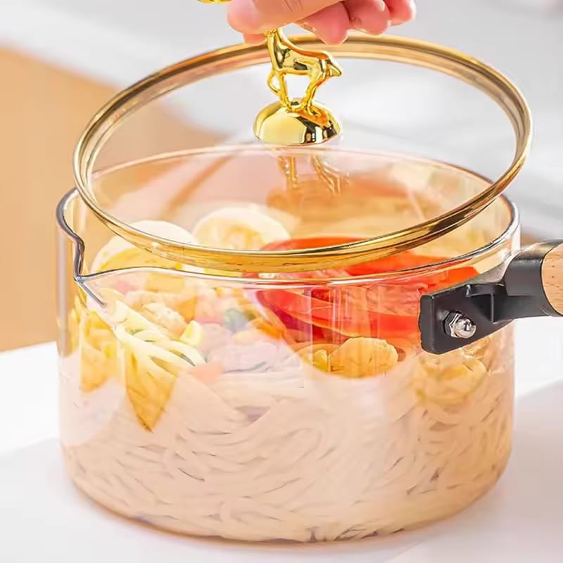 Non-Stick Cooking Lazy Pan Soup Wok (Glass)