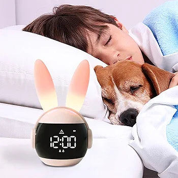 Adorable Rabbit Digital LED Alarm Clock
