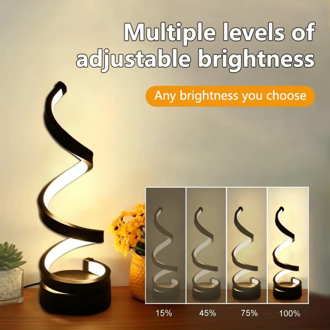 Spiral LED Table Lamp