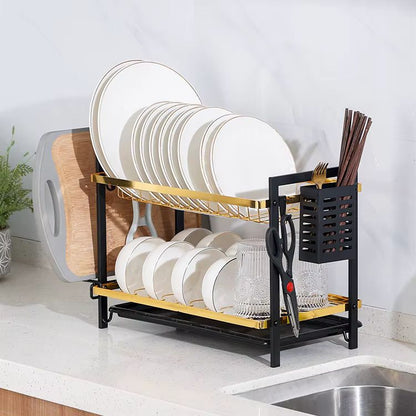 Multifunctional Kitchen Storage Dish Rack (2 Layer)