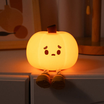 Silicone Cutest Pumpkin Lamp With Different Lights
