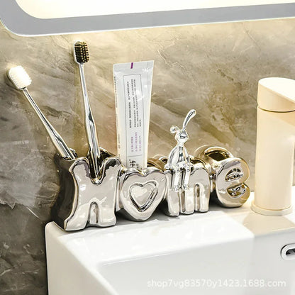 HOME Ceramic Toothbrush Holder