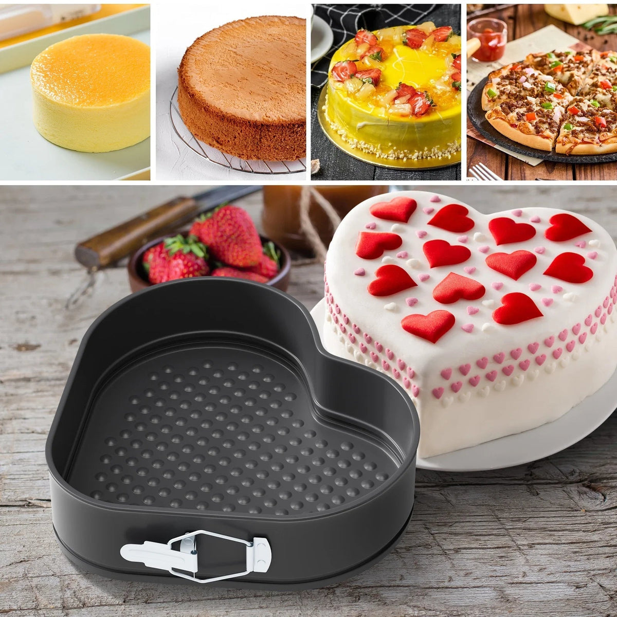 Nonstick Cheese Cake Pan Cake Mold 3pcs Set