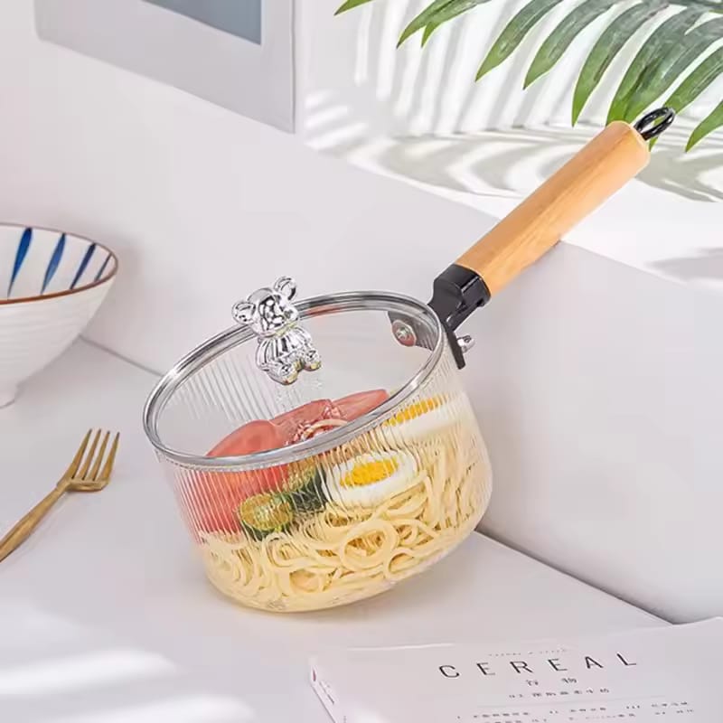 Non-Stick Cooking Lazy Pan Soup Wok (Glass)