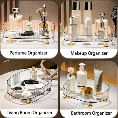 Clear Desktop Acrylic Cosmetics Storage Tray