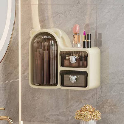 360° Rotating Bear Makeup Storage Box