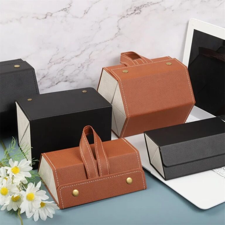 Sunglasses Organizer 4 Slots Travel Glasses Case