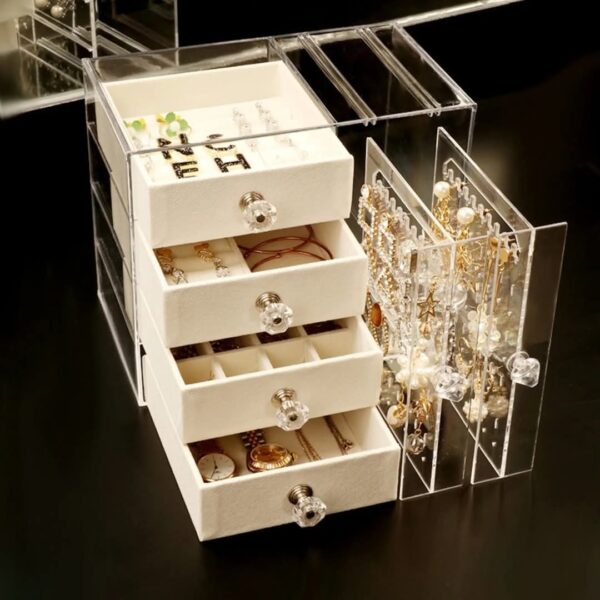Multipurpose Acrylic 4 + 2 Drawers Organizer - Image 6