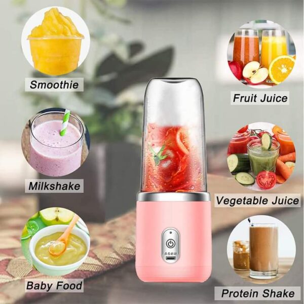6 Blades Usb Juicer With 300ml Glass - Image 2