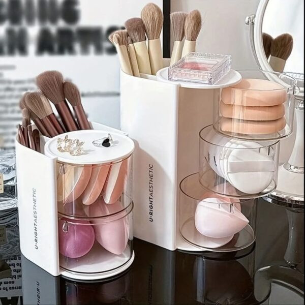 360 Rotating Desktop Cosmetics Organizer - Image 7